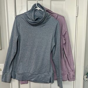 Apana cowl neck athletic popover set of 2 size medium